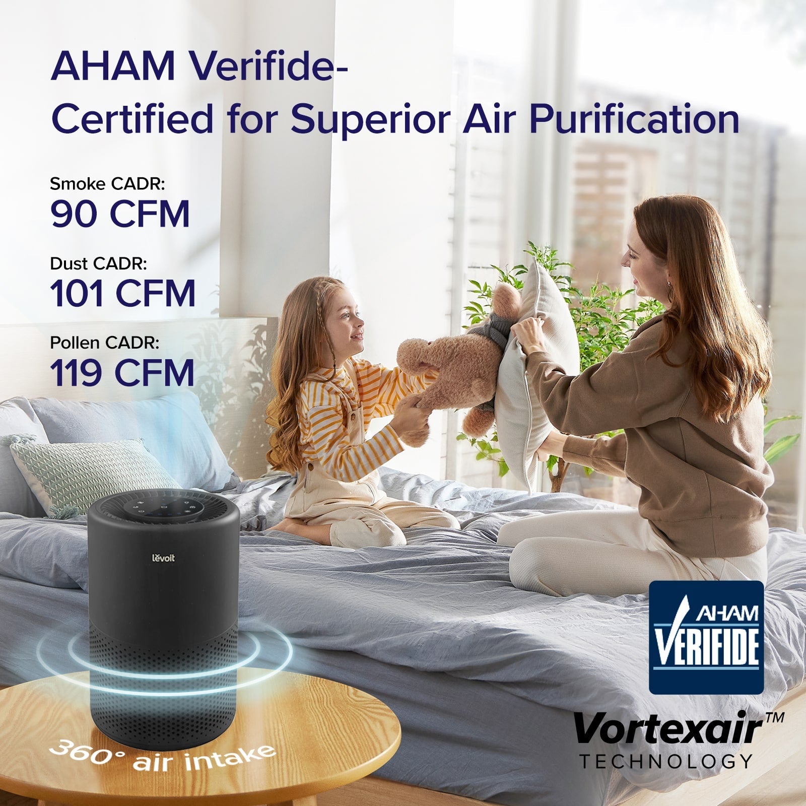Levoit Core® 200S-P Black Smart Air Purifier - Image 4